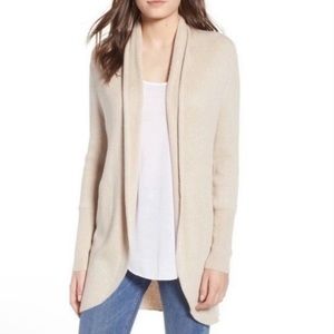 Leith Open Front Long Line Cardigan Sweater Womens Size S Small Top Lime